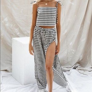 RESERVED UNTIL 10/2 sabo skirt gingham set